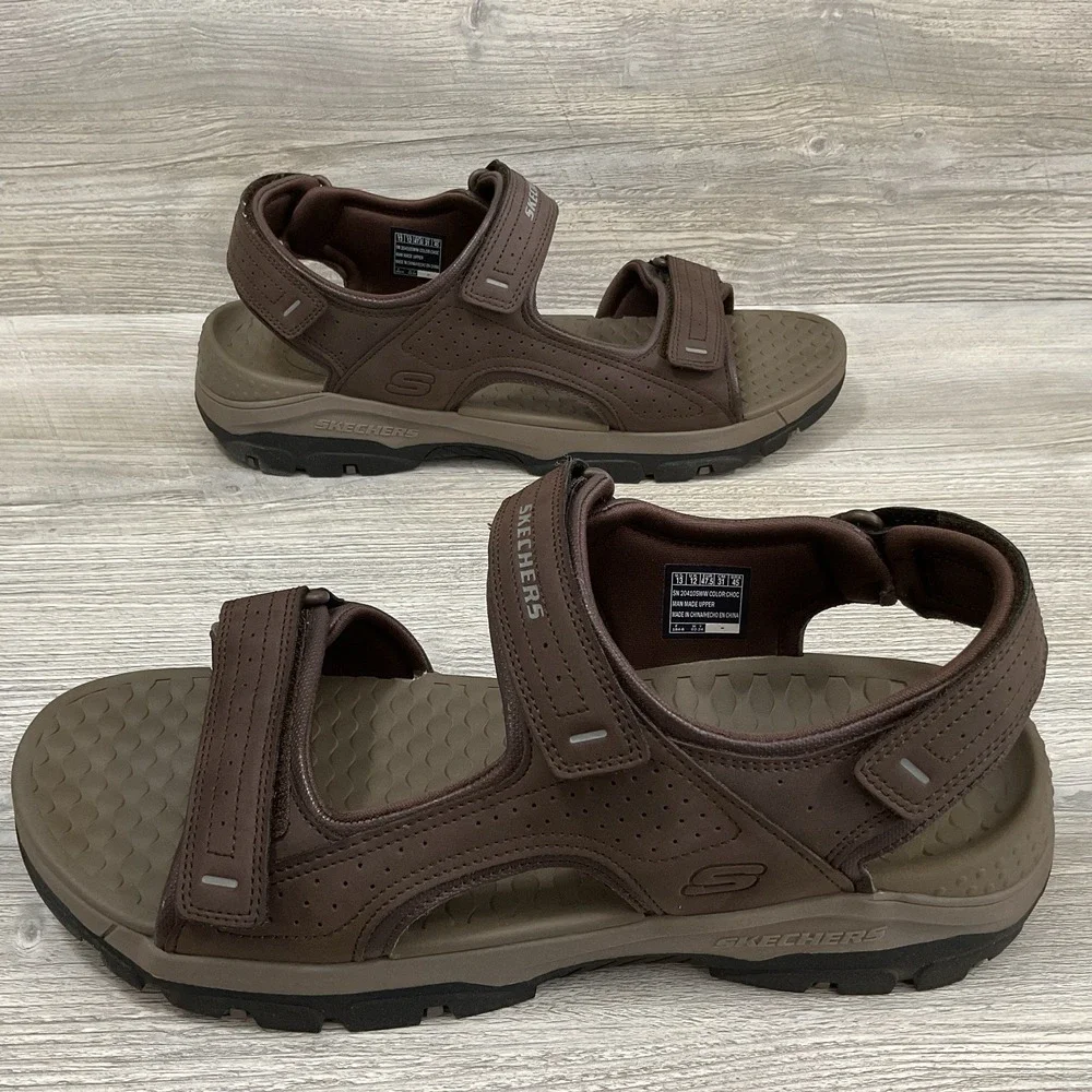 Skechers Tresman Garo 204105WW Men's Size 13 Extra Wide Relaxed Fit Luxe Foam